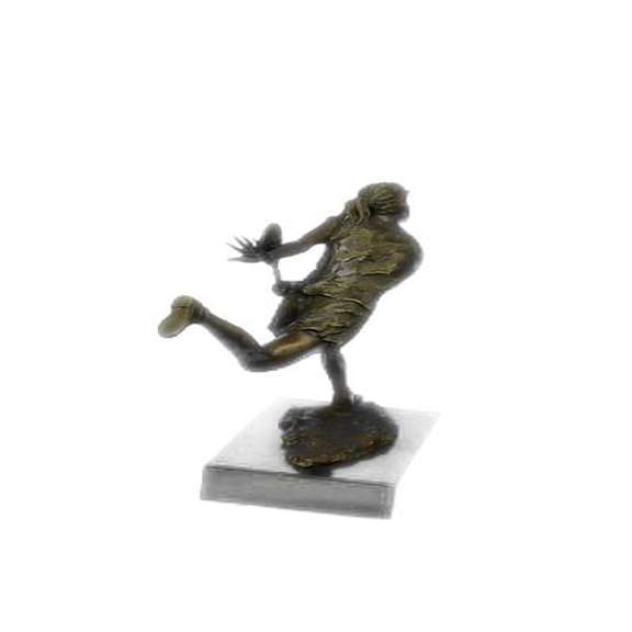 Female Tennis Star Player Trophy Bronze Satue