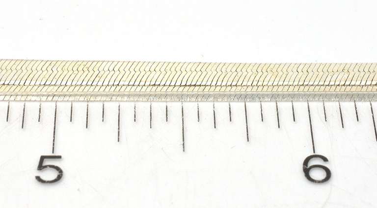Sterling Silver Herringbone  Necklace