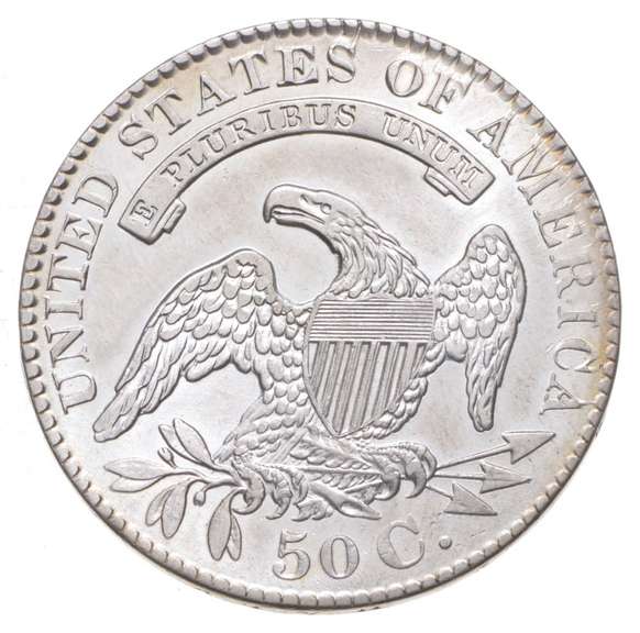 1829 Capped Bust Half Dollar
