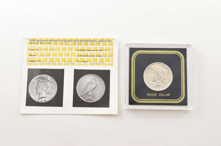 MS65 1925 Peace Silver Dollar - Graded ANICS