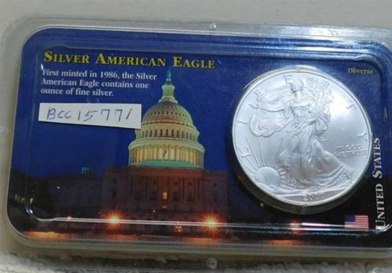 2000 Unc Silver Eagle