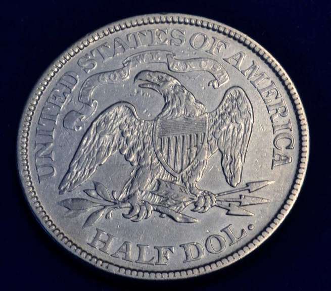 Type Set Builder 1873  Seated Liberty Half Dollar.