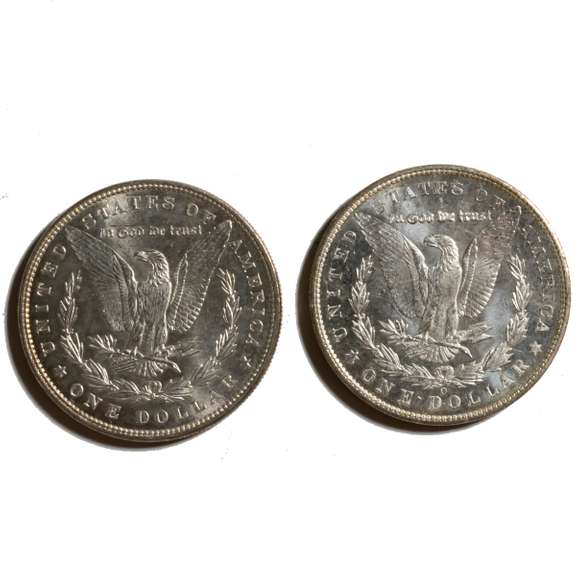 1898 &1904 O BU Morgan Dollars