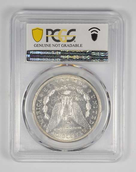 Genuine 1884-S Morgan Silver Dollar - Cleaned - UNC Detail - PCGS