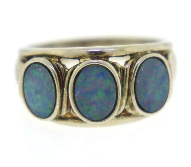 Sterling Silver Opal Ring