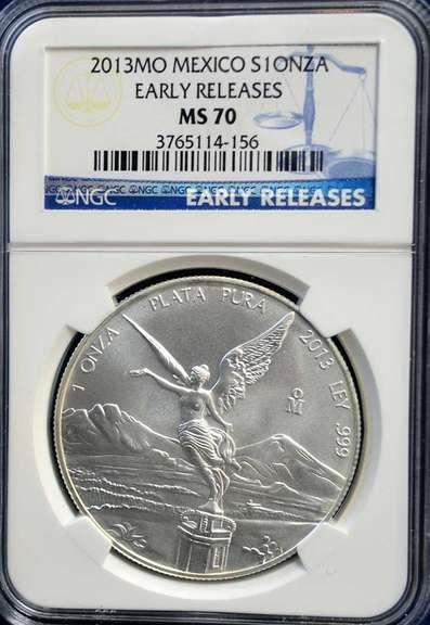 2013 MO Mexico S1 ONZA ER  NGC MS70