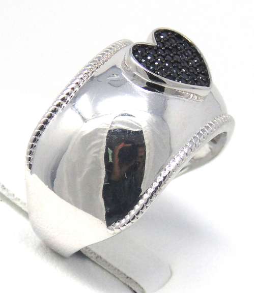 Sterling Silver Heart Shaped Ring