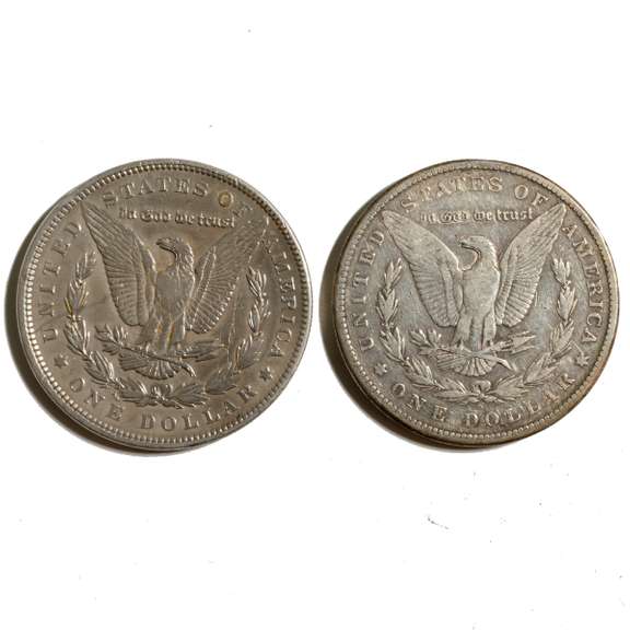 1892 &1898 S Morgan Dollars