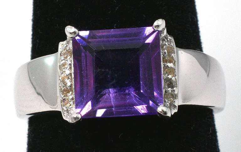 Sterling Silver & Amethyst Ring