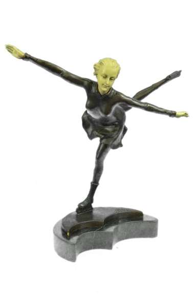 Ice Skater Sport Arena Sculpture Statue