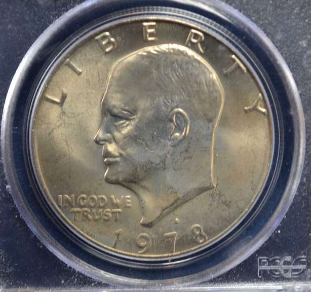 Lot of 2 PCGS  Ike Dollars 1978-D MS65 & 1971-D MS64