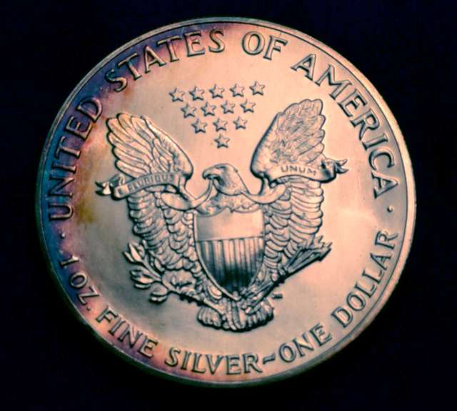 1989  UNC Silver Eagle Nice Toned