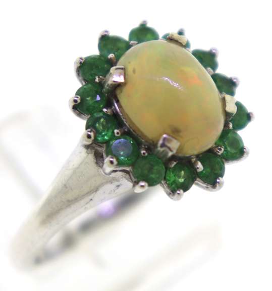 Sterling Silver Opal Ring