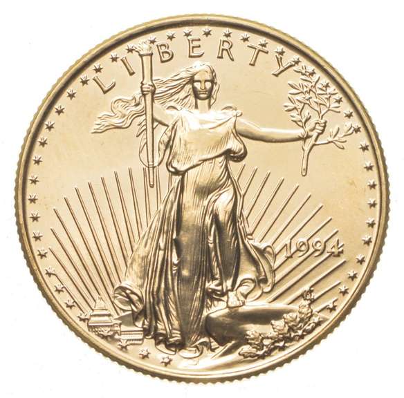 1994 $25.00 American Gold Eagle - 1/2 Oz .999 Fine Gold