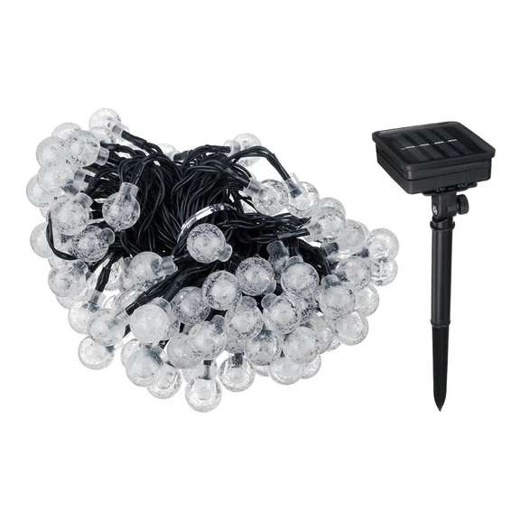 12M 8 Modes 100LED Solar String Light Crystal Ball