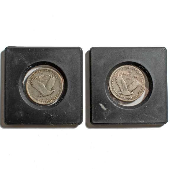 1917 S T-1 &1918 S Standing Liberty Quarters