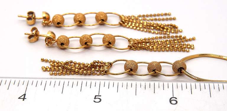 Luxurious 22KT Necklace and Earrings Set