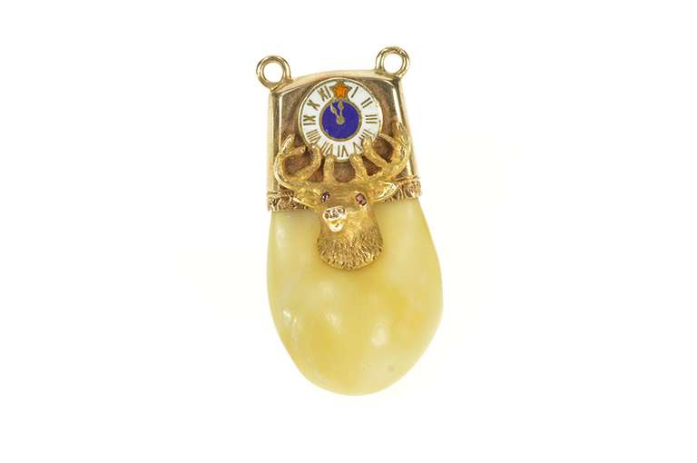 10K Yellow Gold Benevolent Protective Order of Elk Tooth Charm/Pendant