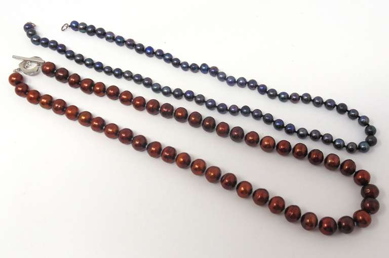 Group Lot of Pearl Necklaces and Bracelets