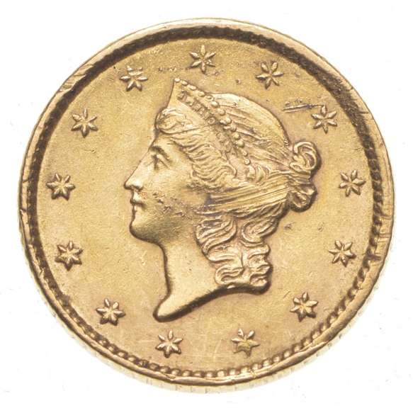 1852 $1.00 Liberty Head Gold Dollar