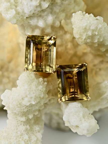 Bold and Dramatic Citrine Earrings