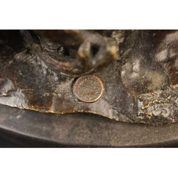 Three Elephants Walking Bronze Statue