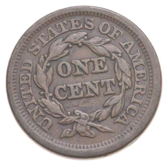 1851 Braided Hair Large Cent