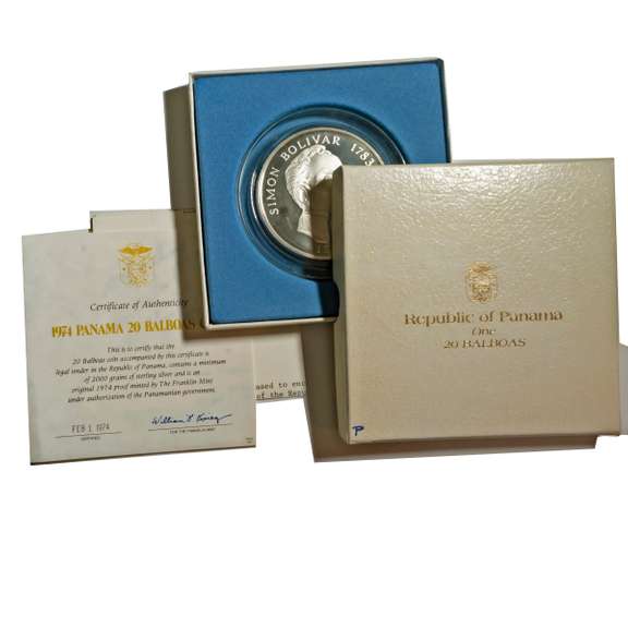 1974 20 Balboa Proof With Original Box