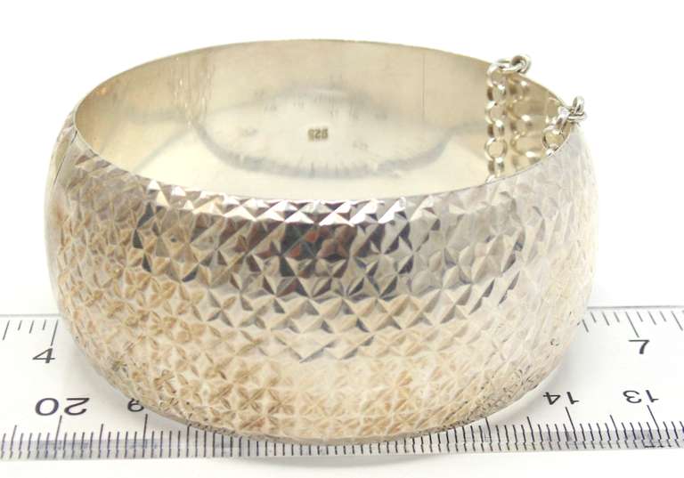 Sterling Silver Cuff Bangle Bracelet
