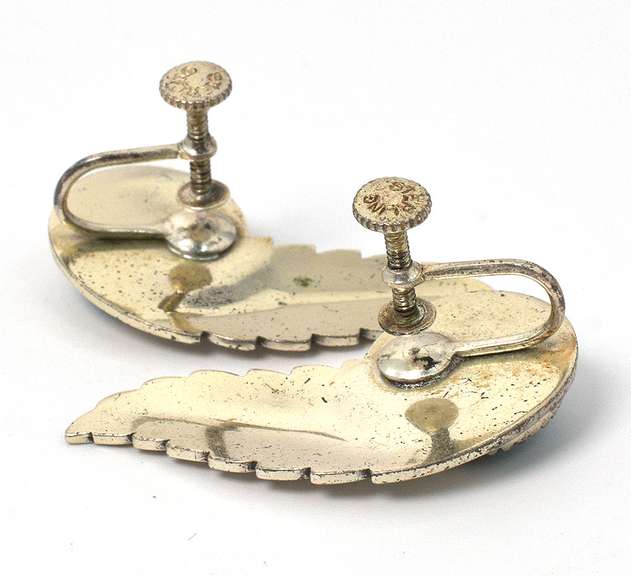 Sterling Silver Turquoise Feather Earrings