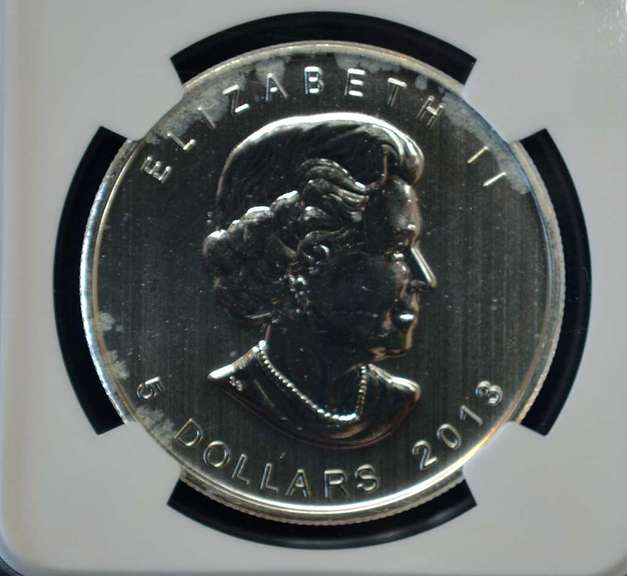 2013 Canada Wood Bison NGC MS 69 1 OZ Silver.