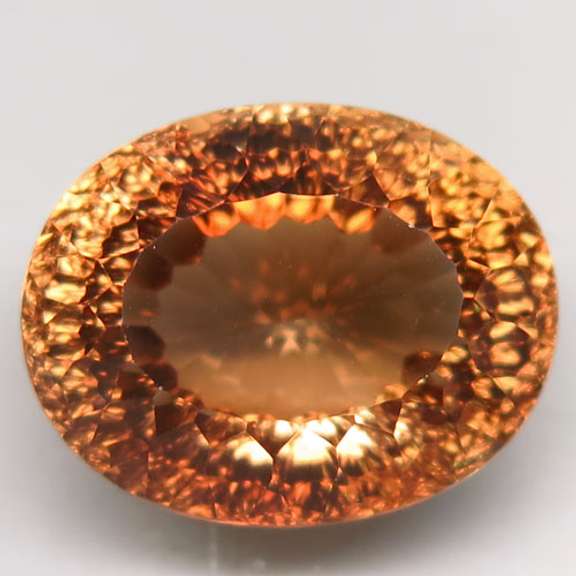 Unheated! Fiery flashing 29.60ct Imperial Topaz
