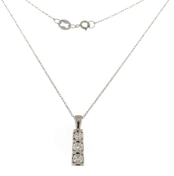Favorite Diamond Past, Present & Future Necklace