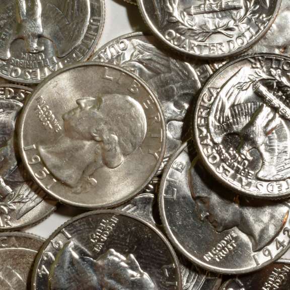 14 Assorted  1940- 60 Era Nice BU Washington Quarters