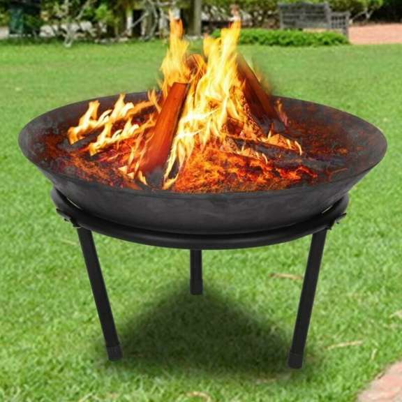 20inch Outdoor Fire Pit Steel BBQ Grill Fire Pit Bowl