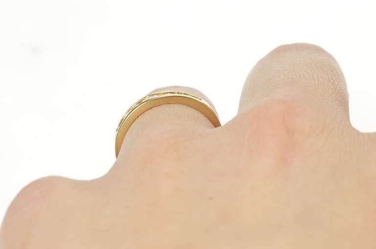 14K Yellow Gold 0.42 Ctw Classic Diamond Wedding Band Ring