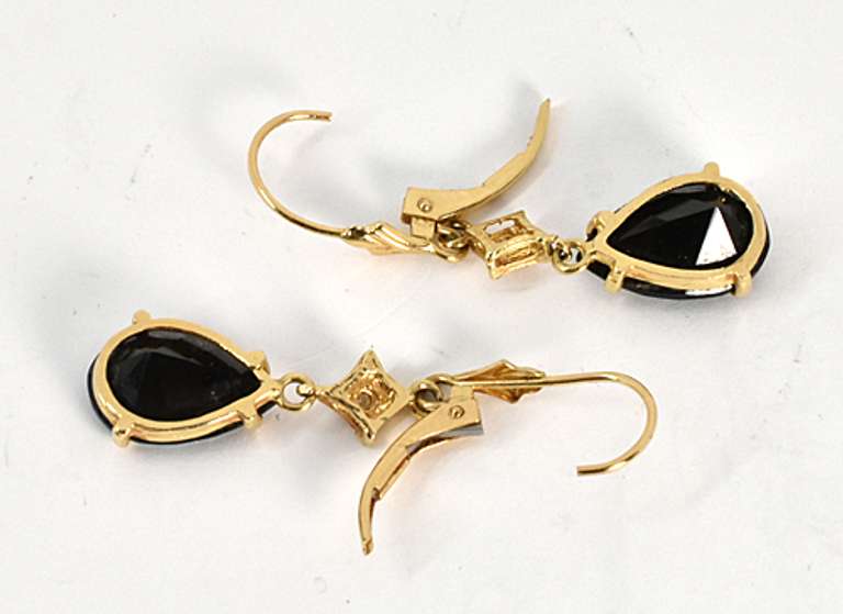 Lovely Black Onyx Dangle Earrings