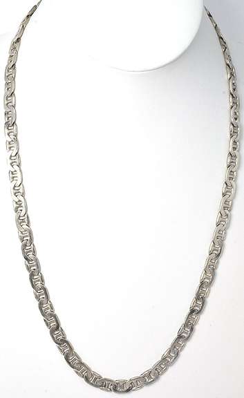 Thick Sterling Silver Necklace