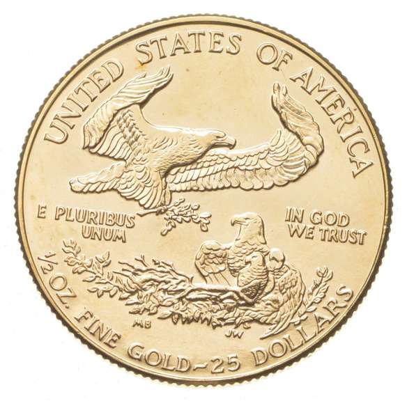 1994 $25.00 American Gold Eagle - 1/2 Oz .999 Fine Gold
