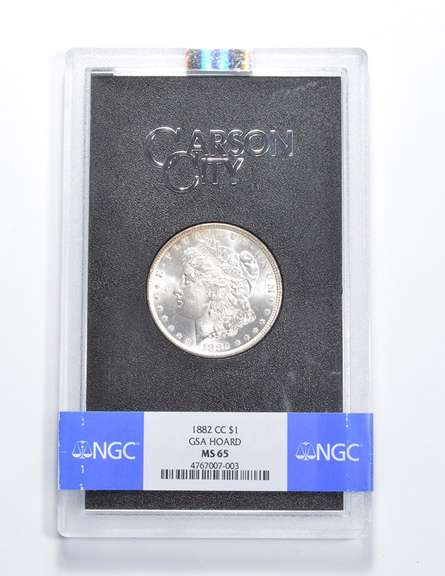 MS65 1882-CC Morgan Silver Dollar - GSA Hoard - Graded NGC