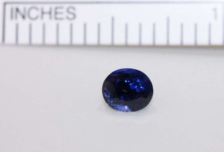 Compelling Blue Velvet Sapphire i- 0.99 ct.