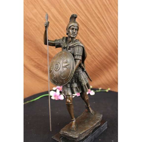 Roman Legion Soldier Warrior Bronze Sculpture