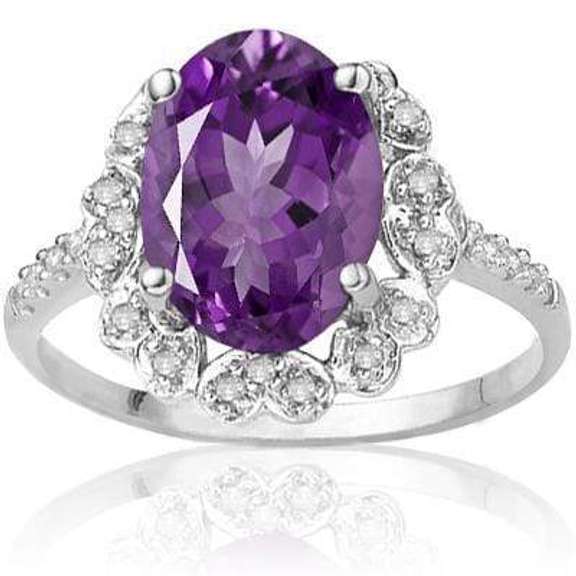 Amethyst Sterling Silver Ring