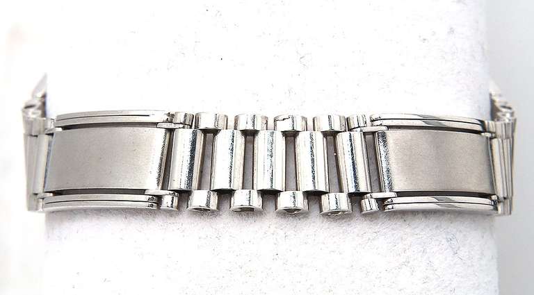 Modified Jubilee-Style Bracelet in 14KT White Gold
