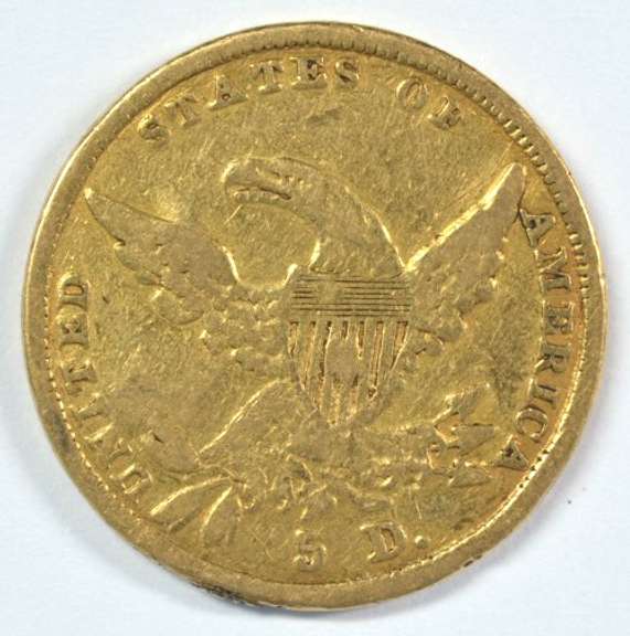 Scarce 1836 Classic Head $5 Gold Piece