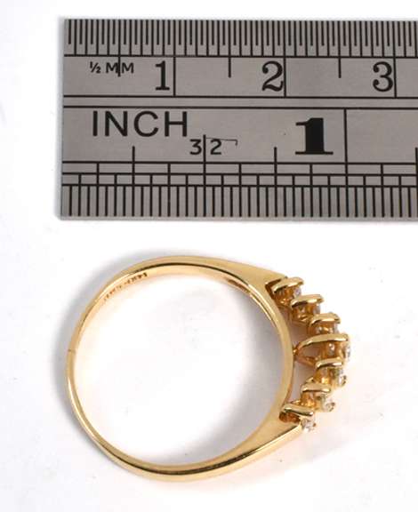 Flashy Marquise Diamond Pyramid Ring