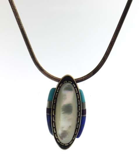 Multi Gemstone Sterling Silver Necklace