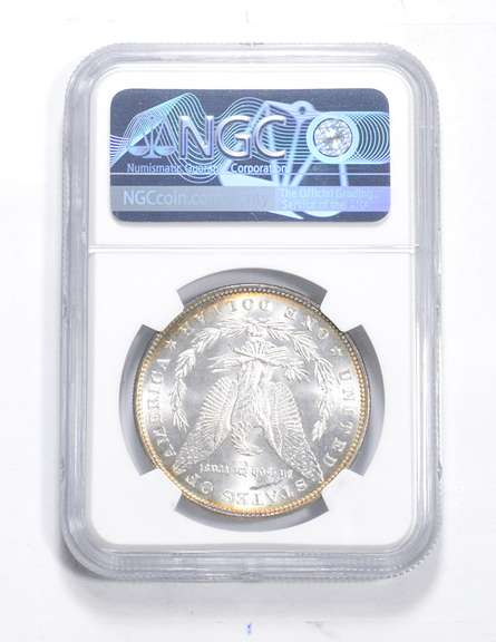 MS63 1886 Morgan Silver Dollar - NGC Blueberry Tone