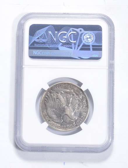 XF Details 1921 Walking Liberty Half Dollar - Polished - Graded NGC