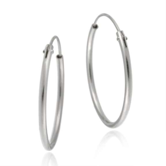 Sterling Silver Classic Hoop Earrings